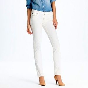 JCrew Matchstick White Jeans 28S